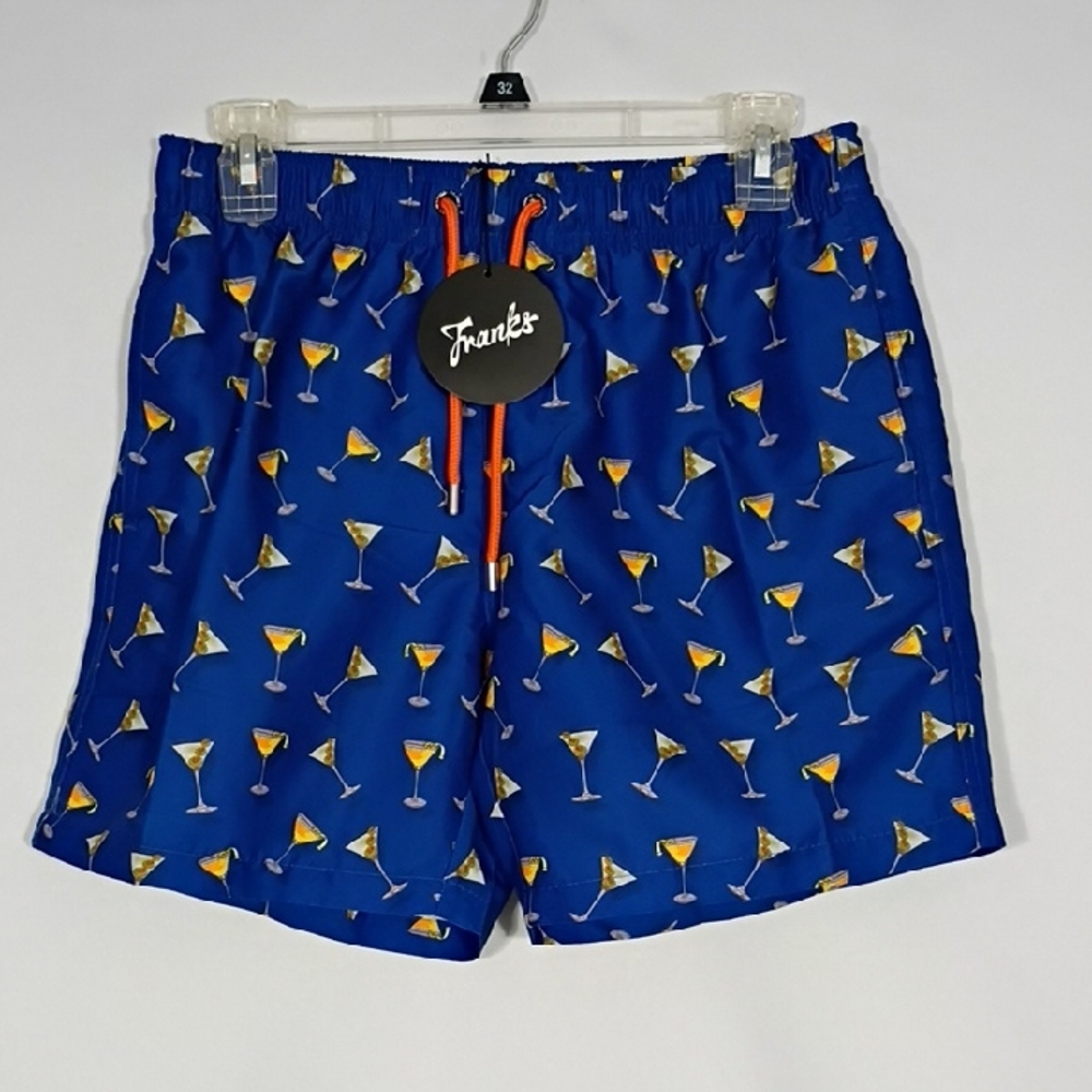 NWT Franks Australia Midnight Martini Boardshorts Mens Size Small